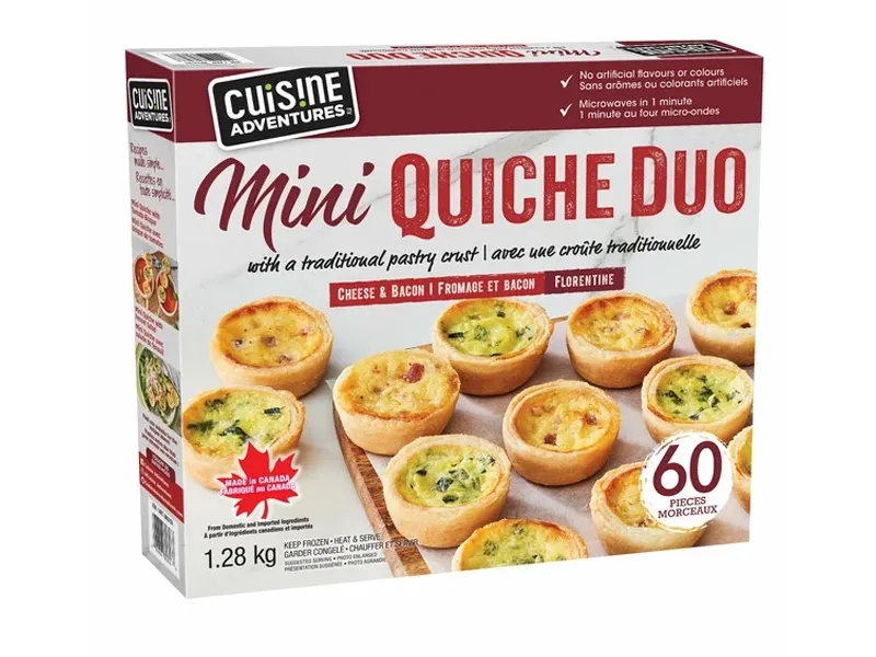 4 frozen quiche boxes
