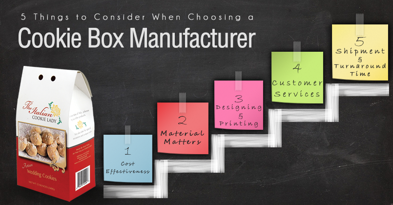 5 Things to Consider When Choosing a Cookie Box Manufacturer