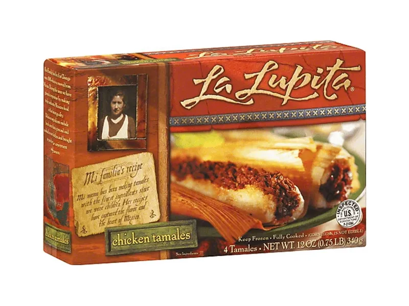 5 frozen tamales boxes