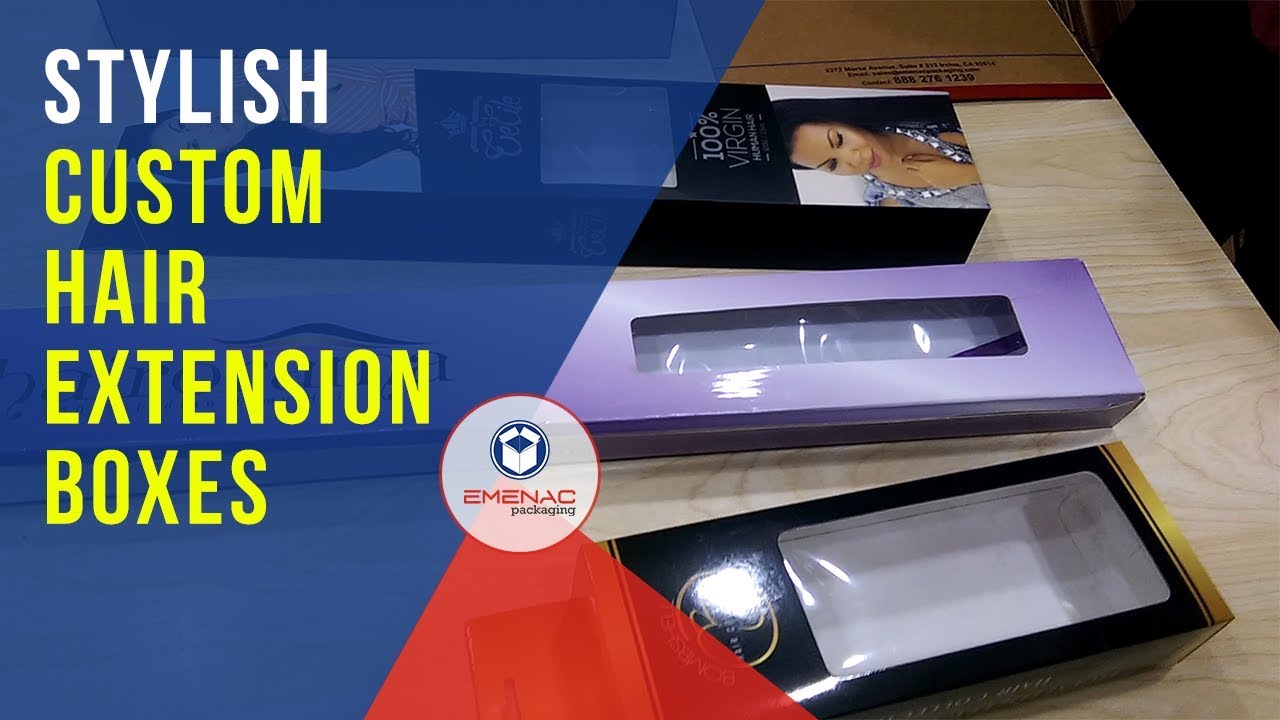 Custom Hair Extension Boxes with Best Designs and Styles Emenac Packaging