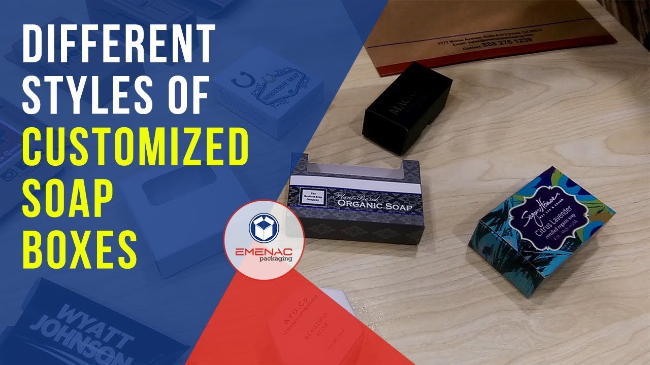 Different styles of Customized Soap Boxes Emenac Packaging