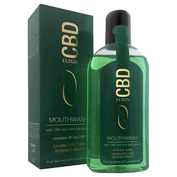 Rectangular cbd mouthwash boxes