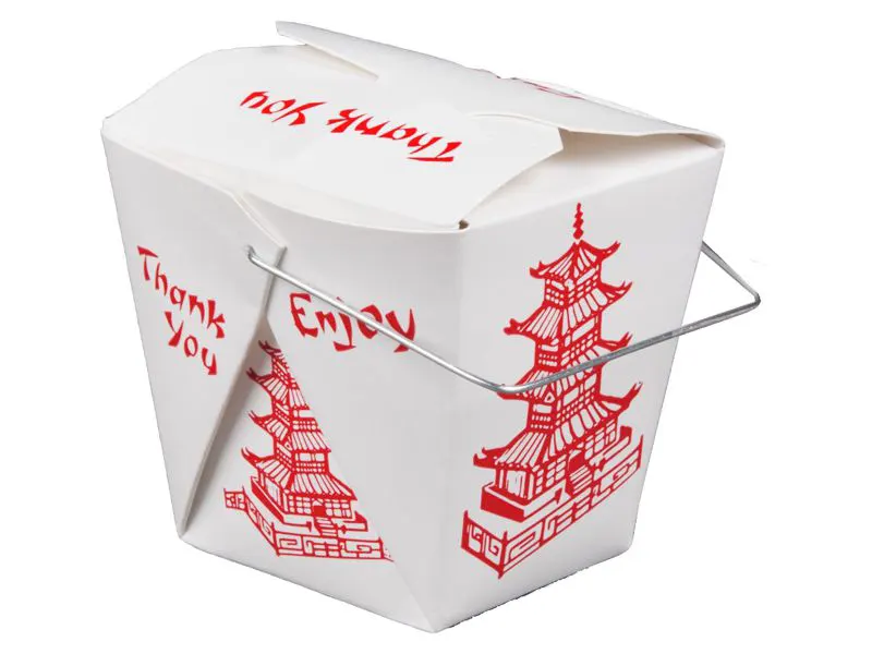 9" Fish and Chips Chippy Takeout Takeaway Box Printed Die Cut Boxes 
