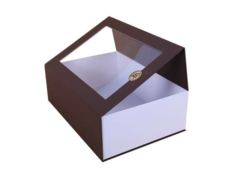 Custom design printing magnetic rigid box with window