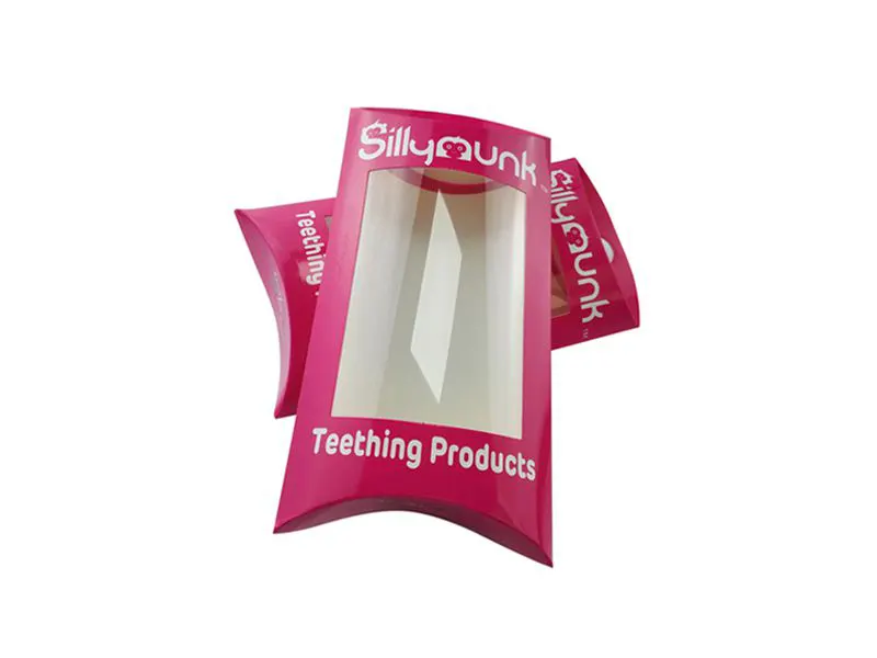 Custom Window Pillow boxes Wholesale Pillow Boxes with Handle