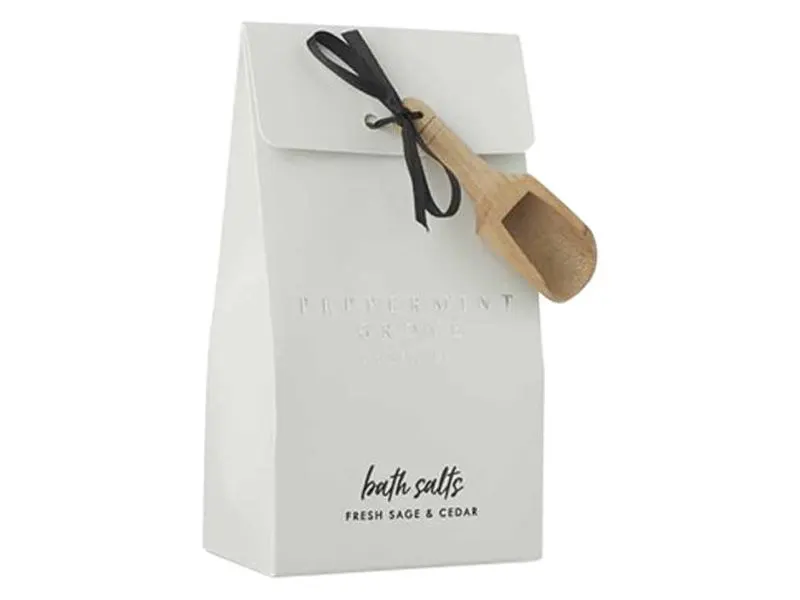 Custom Printed Bag Shapped Bath Salt Boxes