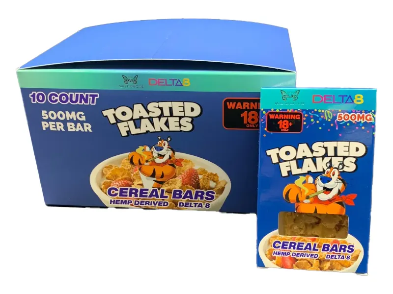 Delta 8 Cereal Bar Boxes